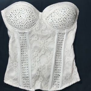 Charlotte Russe white corset